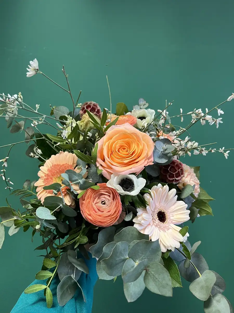Bouquet tons de pêche