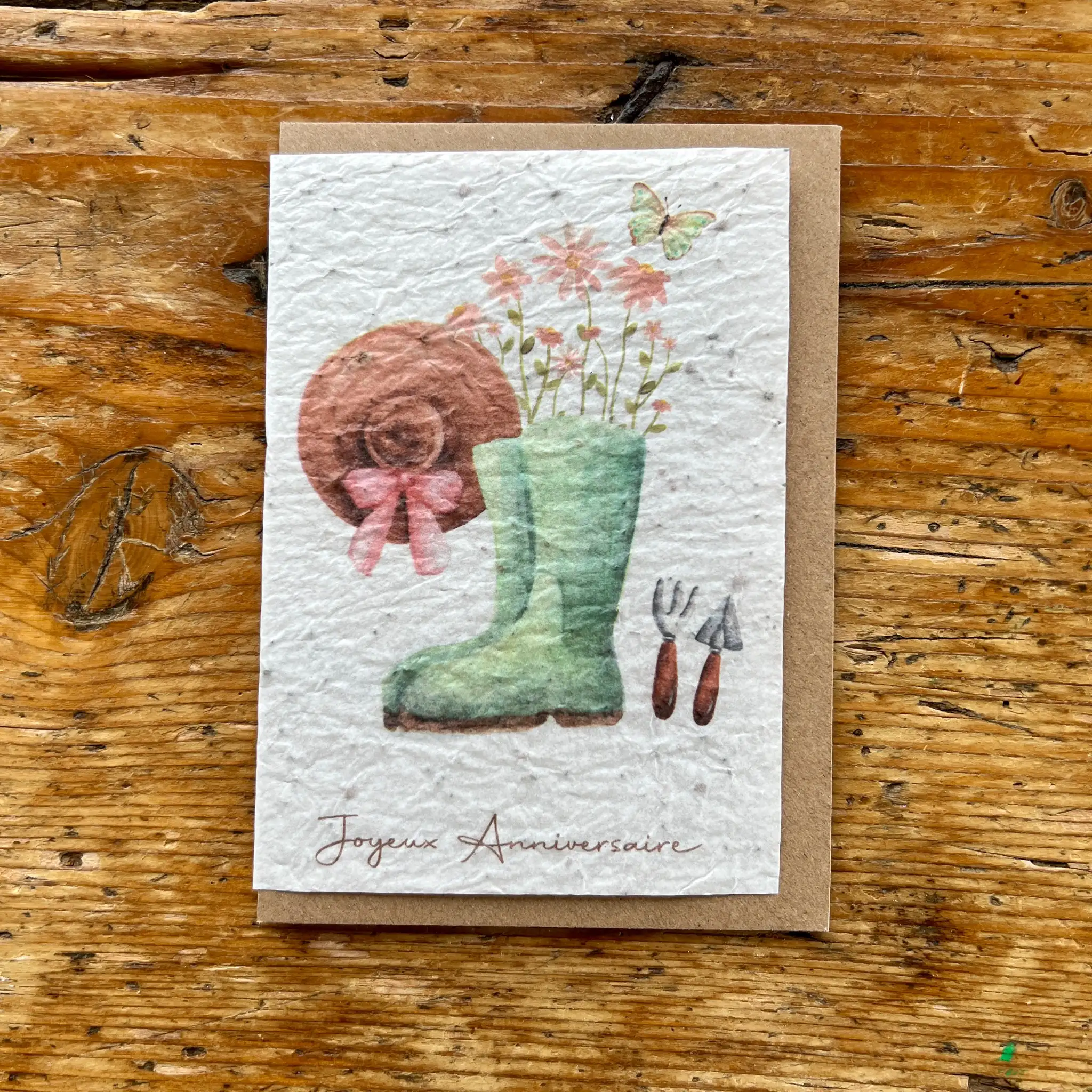Carte a planter anniversaire