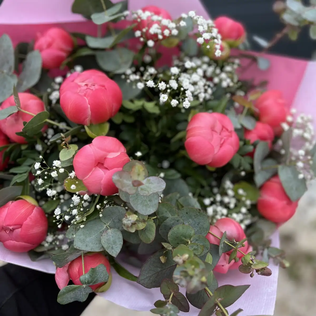 Bouquet pivoines