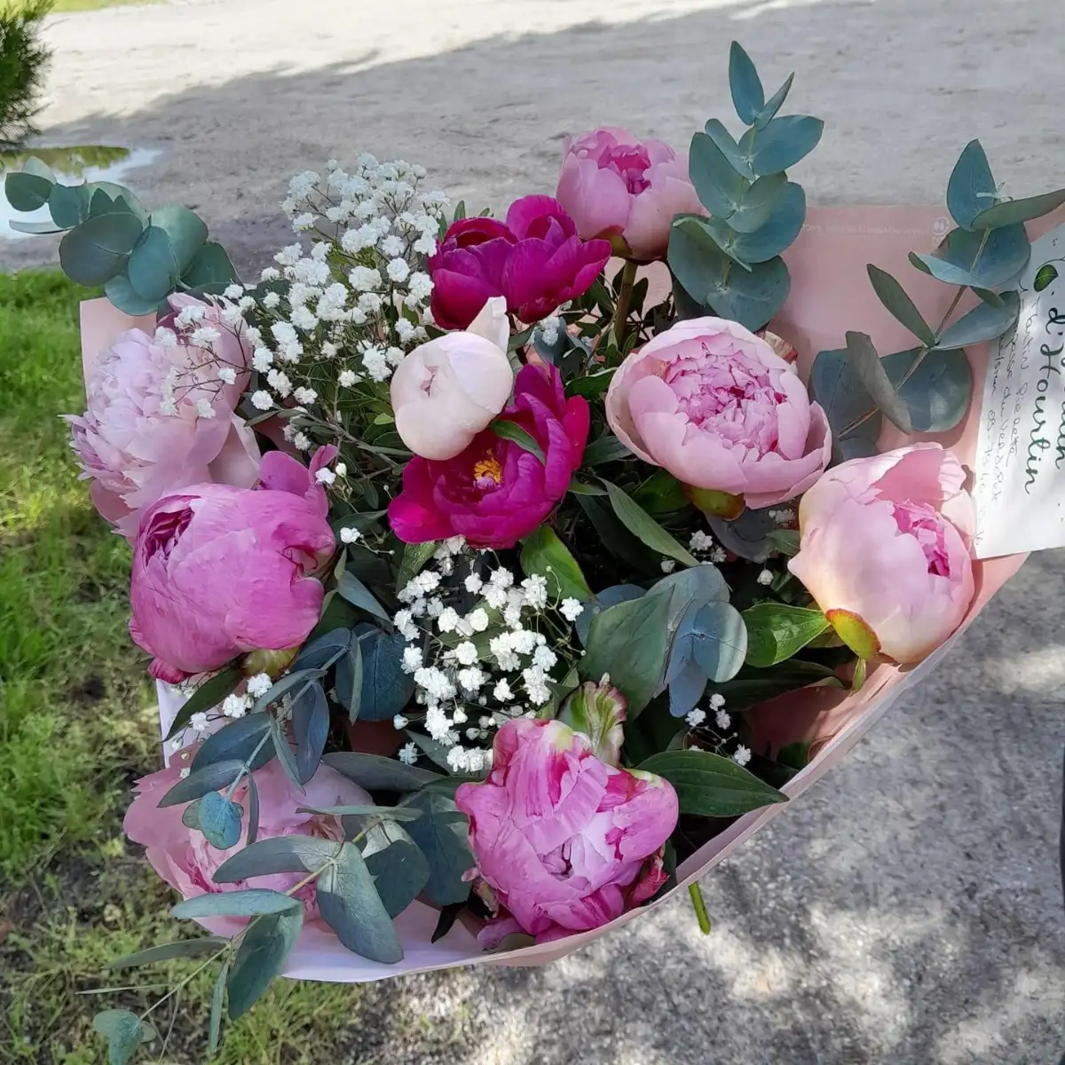 Bouquet pivoines